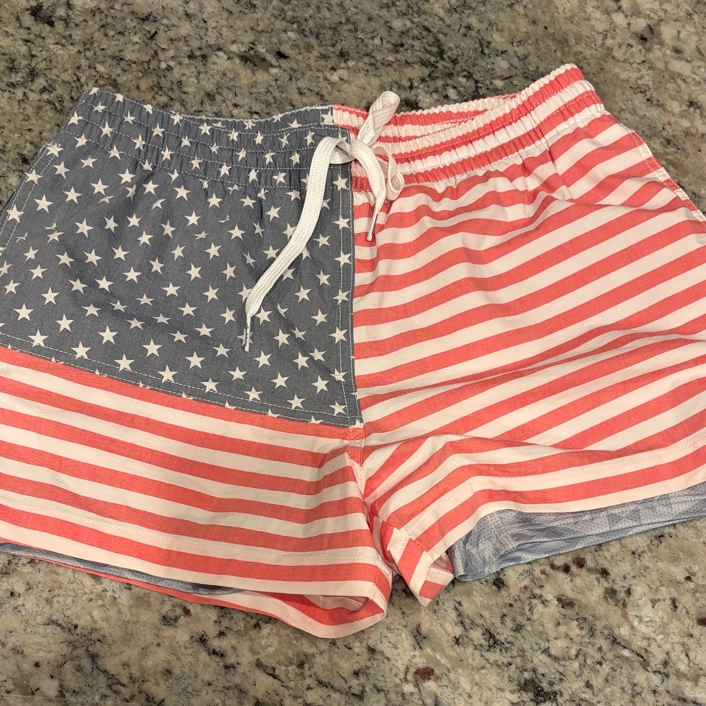 Patriotic Star and Stripe Men’s Chubbies Bathingsuit
